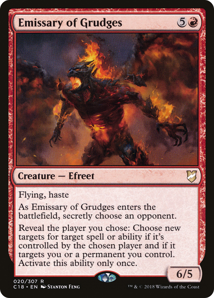 Magic: The Gathering - Emissary of Grudges - Commander 2018