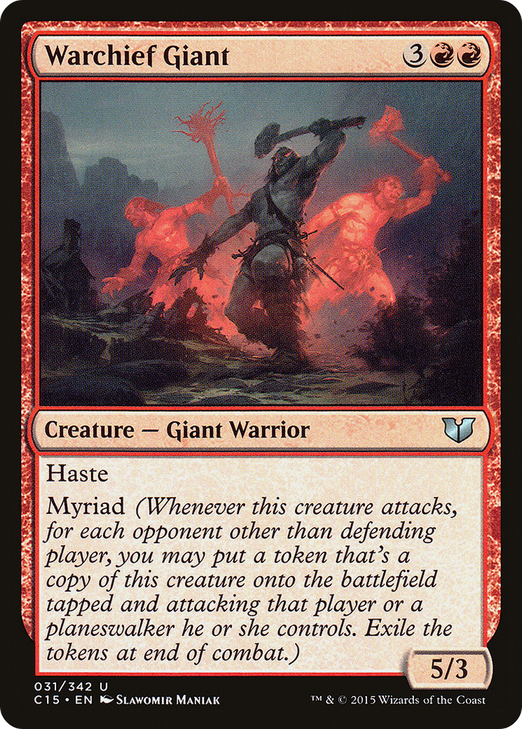 Magic: The Gathering - Warchief Giant - Commander 2015