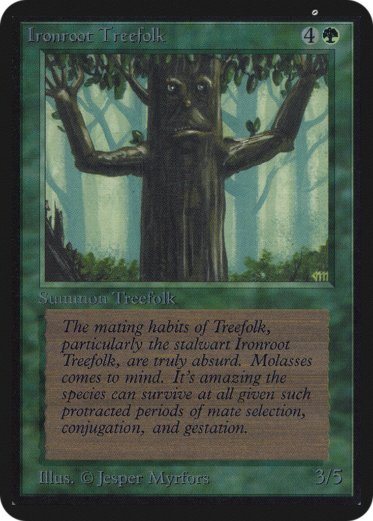 Magic: The Gathering - Ironroot Treefolk - Limited Edition Alpha