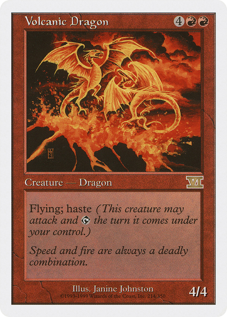 Magic: The Gathering - Volcanic Dragon - Classic Sixth Edition