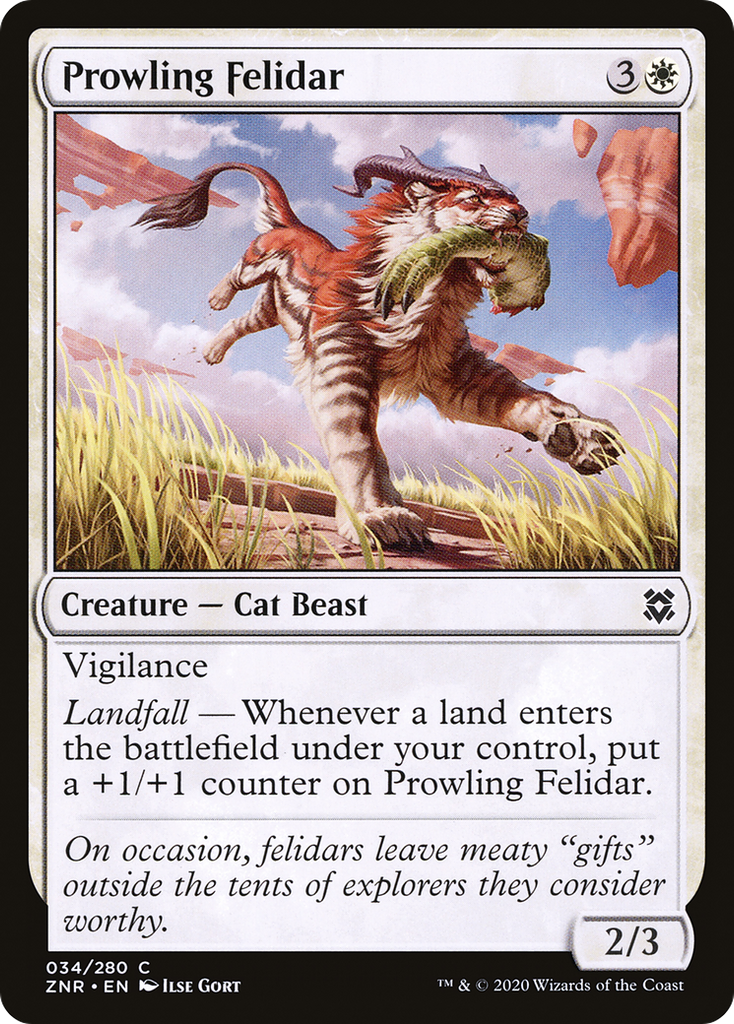 Magic: The Gathering - Prowling Felidar Foil - Zendikar Rising