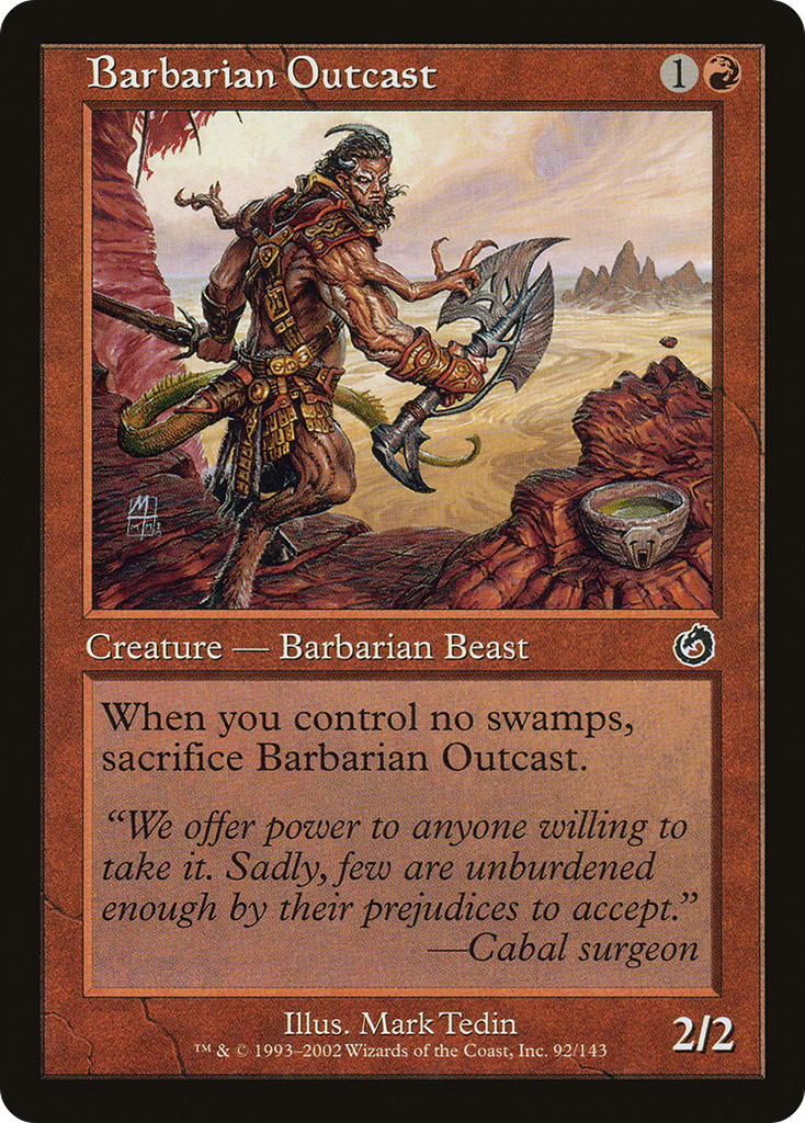 Magic: The Gathering - Barbarian Outcast - Torment