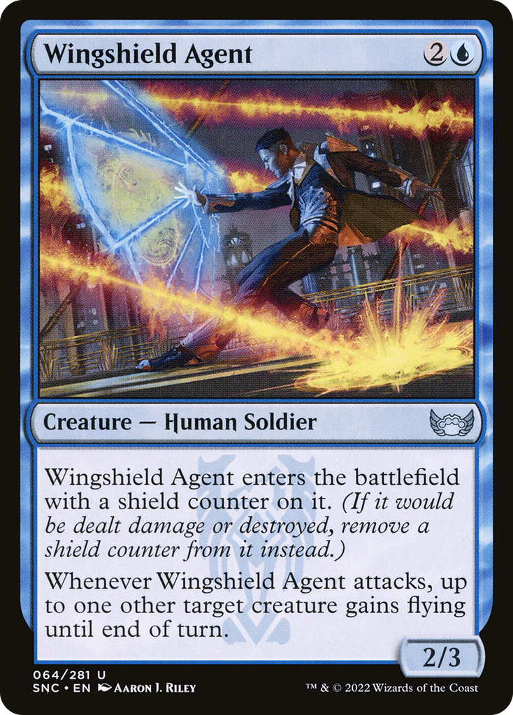 Magic: The Gathering - Wingshield Agent - Streets of New Capenna