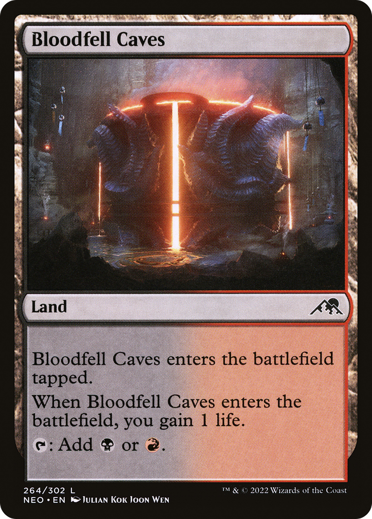 Magic: The Gathering - Bloodfell Caves - Kamigawa: Neon Dynasty