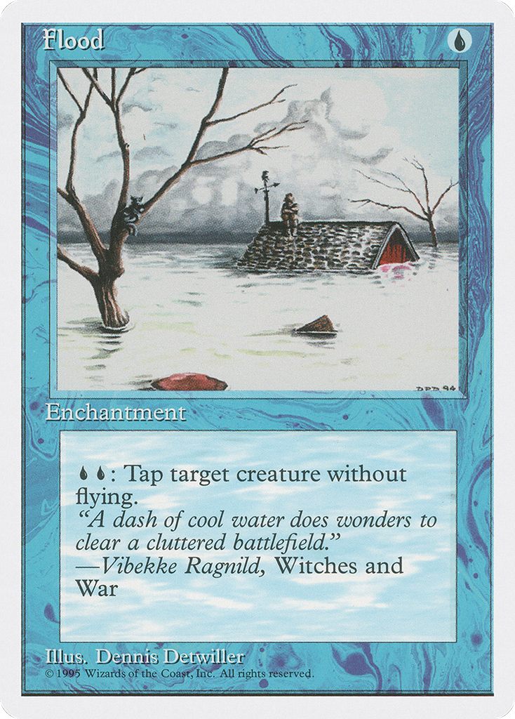 Magic: The Gathering - Flood - Fourth Edition
