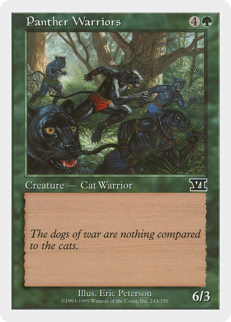 Magic: The Gathering - Panther Warriors - Classic Sixth Edition