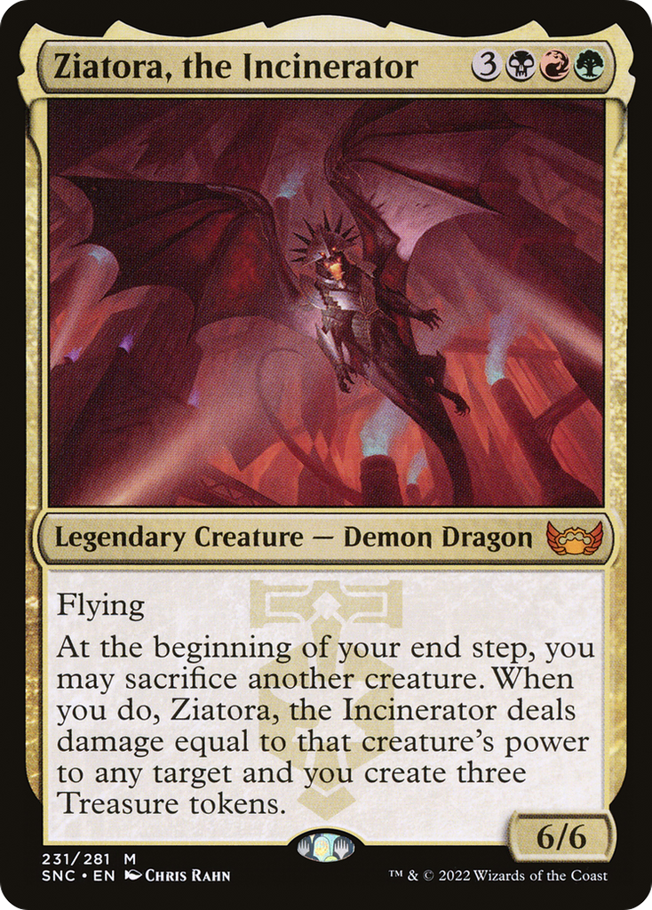 Magic: The Gathering - Ziatora, the Incinerator Foil - Streets of New Capenna