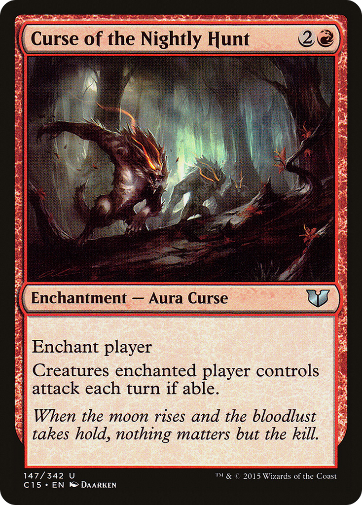Magic: The Gathering - Curse of the Nightly Hunt - Commander 2015