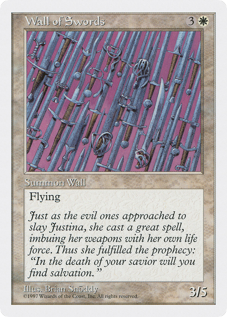 Magic: The Gathering - Wall of Swords - Fifth Edition