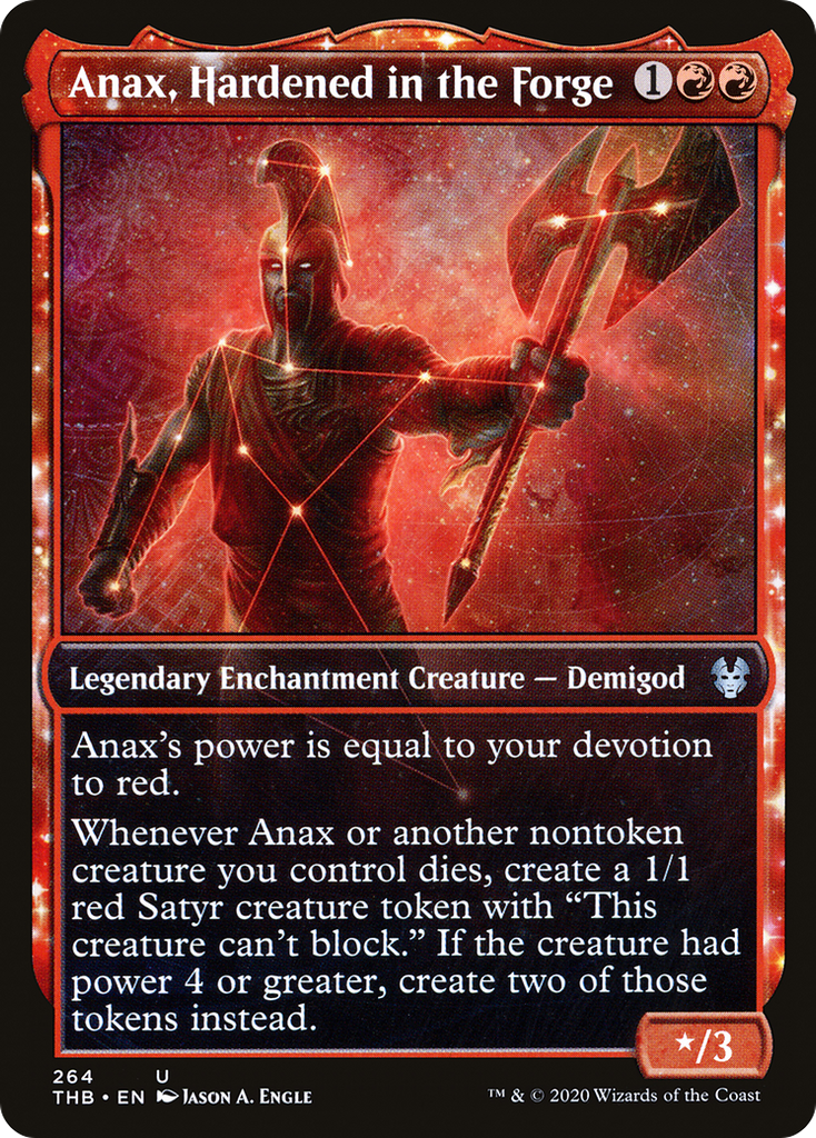 Magic: The Gathering - Anax, Hardened in the Forge Foil - Theros Beyond Death