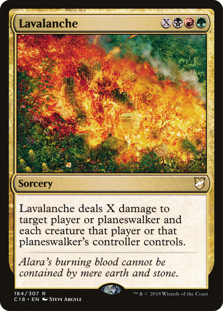 Magic: The Gathering - Lavalanche - Commander 2018