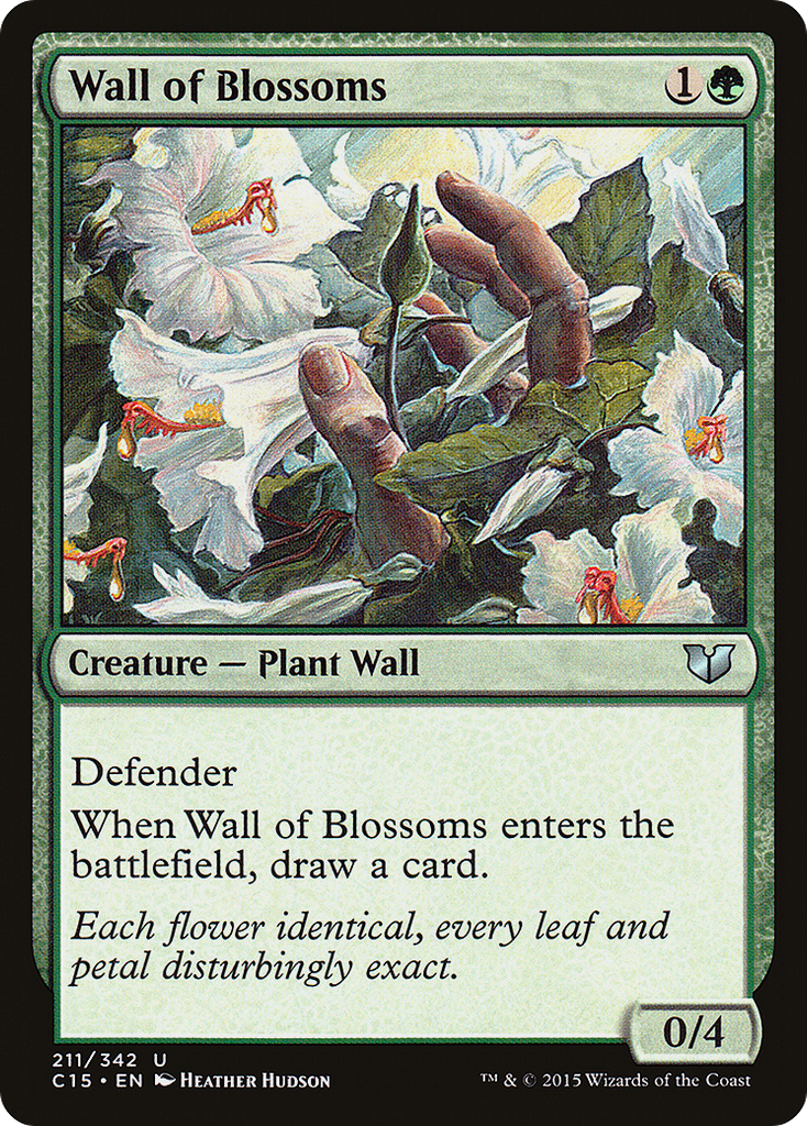 Magic: The Gathering - Wall of Blossoms - Commander 2015