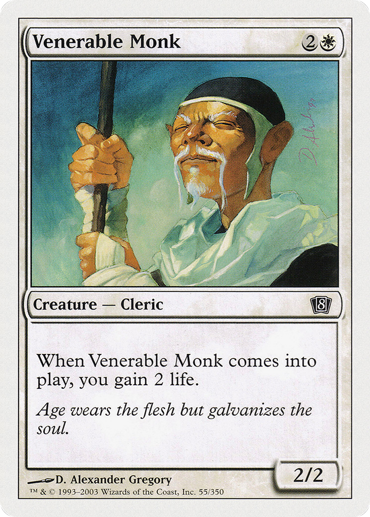 Magic: The Gathering - Venerable Monk - Eighth Edition