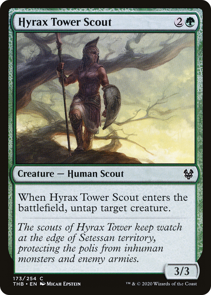 Magic: The Gathering - Hyrax Tower Scout - Theros Beyond Death