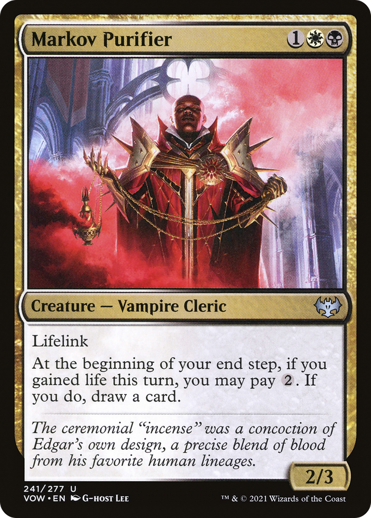 Magic: The Gathering - Markov Purifier - Innistrad: Crimson Vow