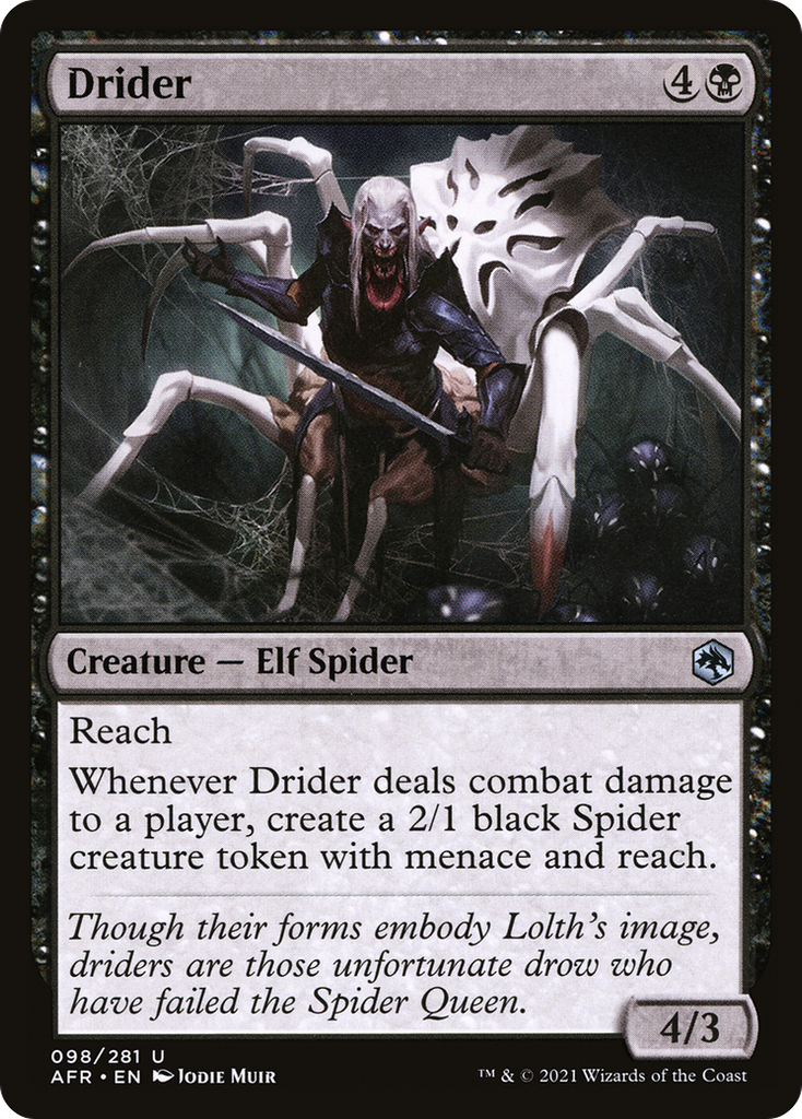 Magic: The Gathering - Drider Foil - Adventures in the Forgotten Realms