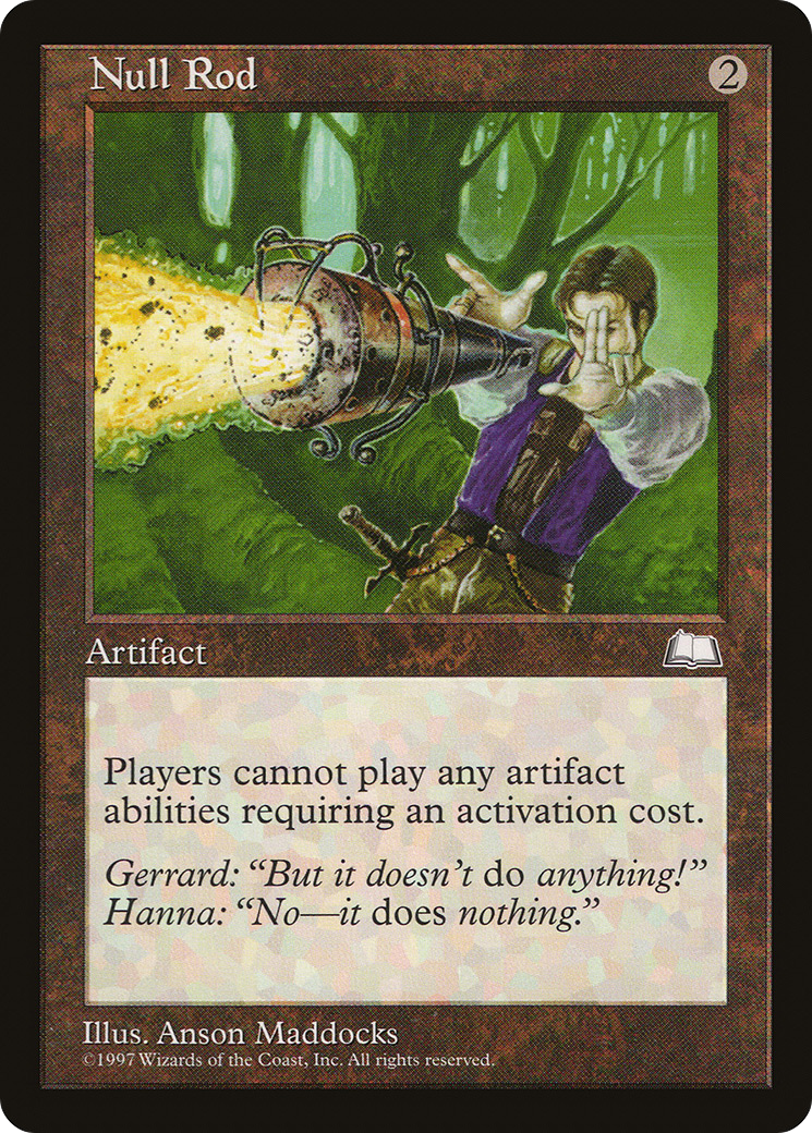 Magic: The Gathering - Null Rod - Weatherlight