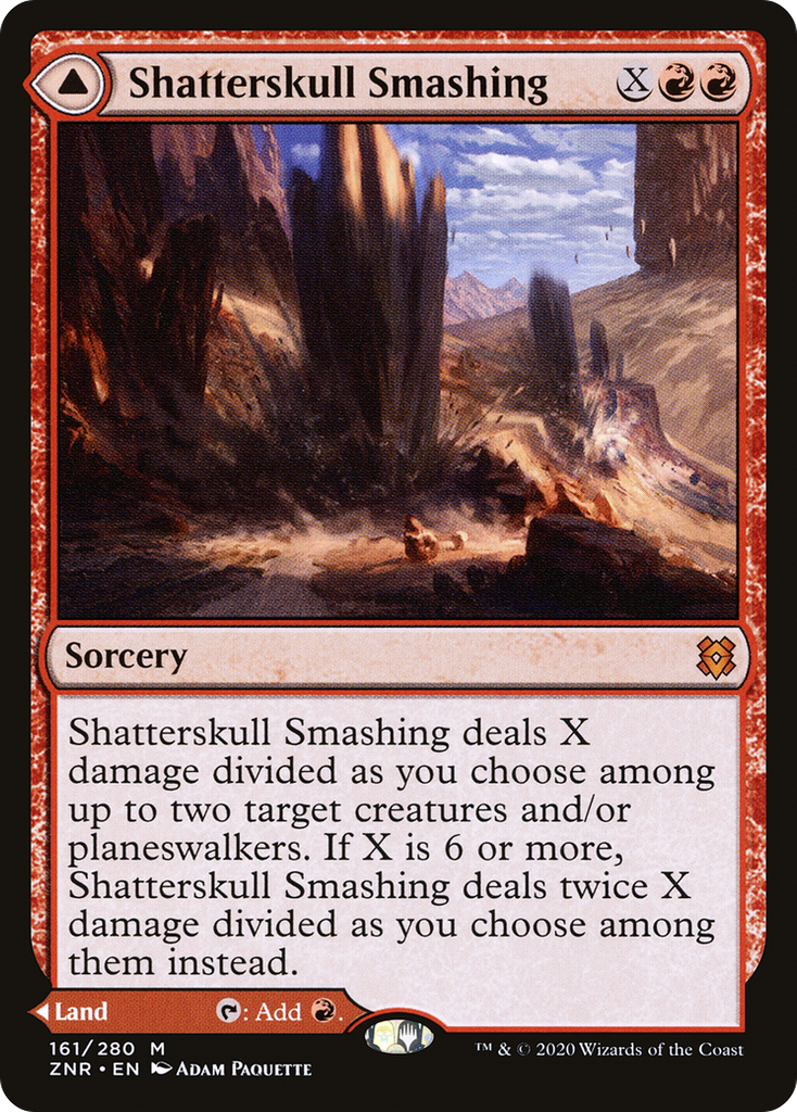 Magic: The Gathering - Shatterskull Smashing // Shatterskull, the Hammer Pass Foil - Zendikar Rising