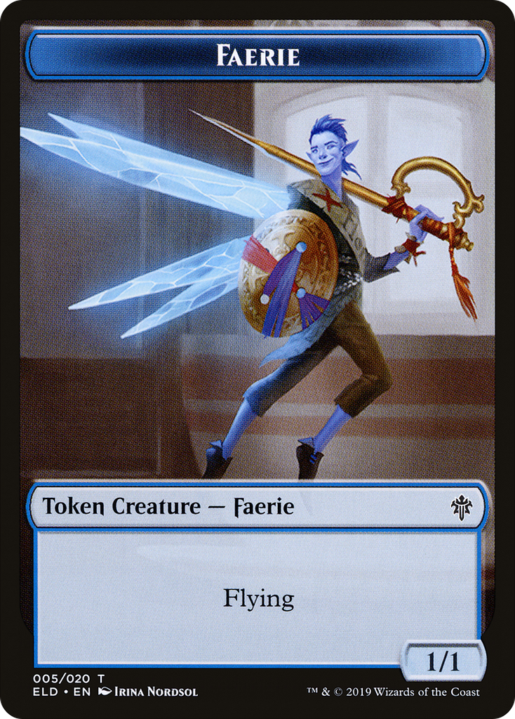 Magic: The Gathering - Faerie Token - Throne of Eldraine Tokens