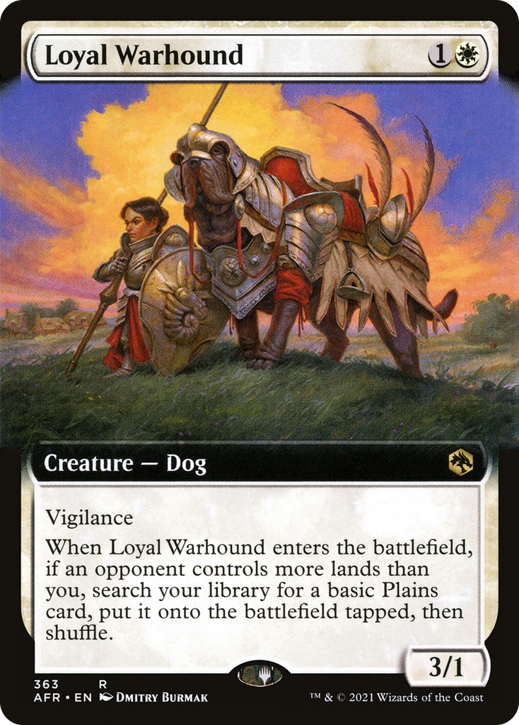 Magic: The Gathering - Loyal Warhound Foil - Adventures in the Forgotten Realms