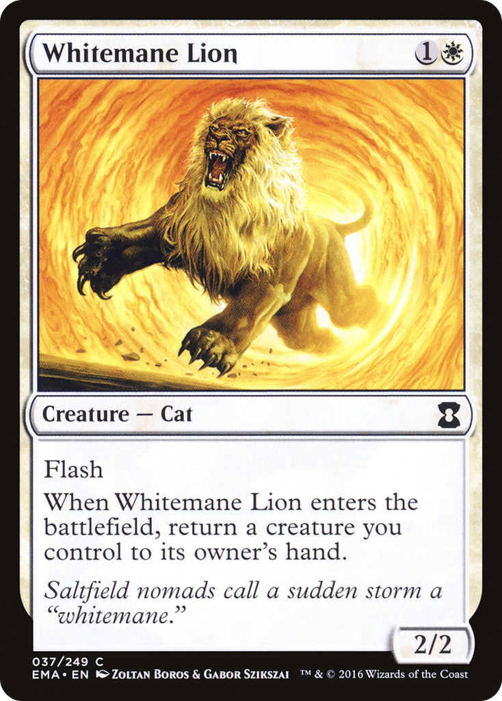 Magic: The Gathering - Whitemane Lion - Eternal Masters