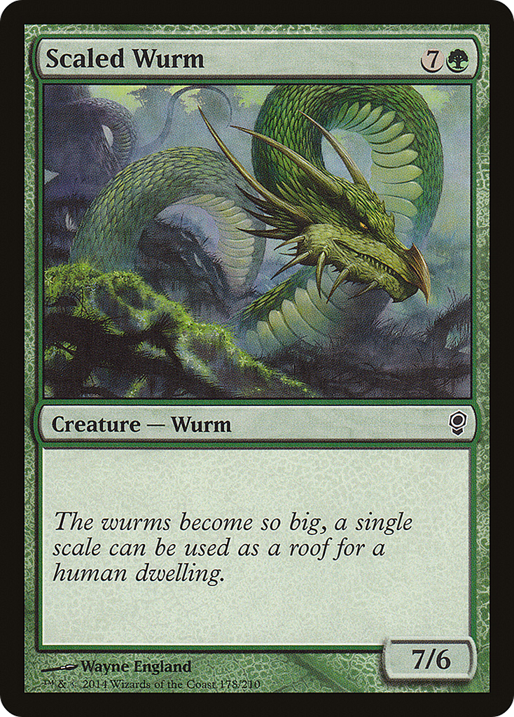 Magic: The Gathering - Scaled Wurm - Conspiracy