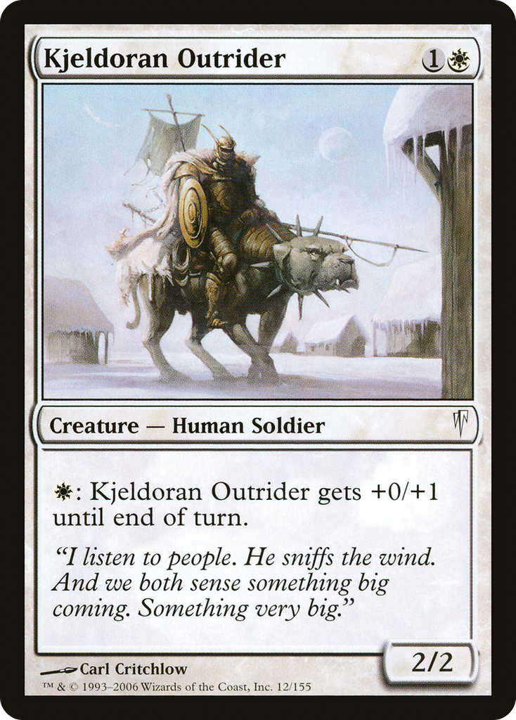 Magic: The Gathering - Kjeldoran Outrider - Coldsnap