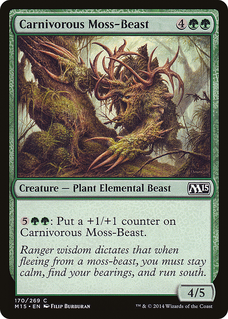 Magic: The Gathering - Carnivorous Moss-Beast - Magic 2015