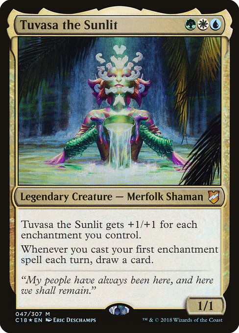 Magic the Gathering - Tuvasa the Sunlit Foil - Commander 2018