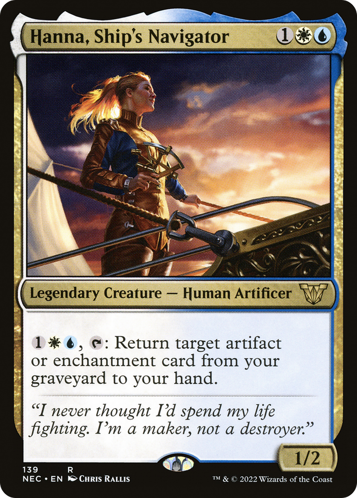 Magic: The Gathering - Hanna, Ship's Navigator - Neon Dynasty Commander