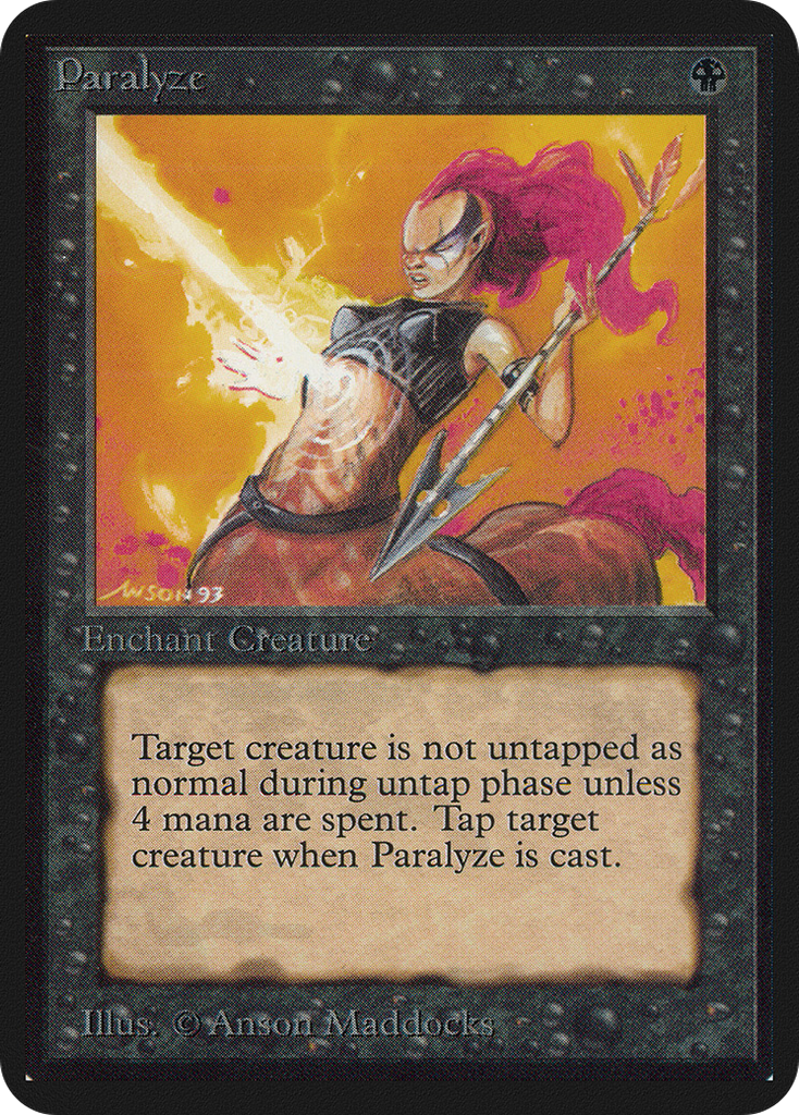 Magic: The Gathering - Paralyze - Limited Edition Alpha