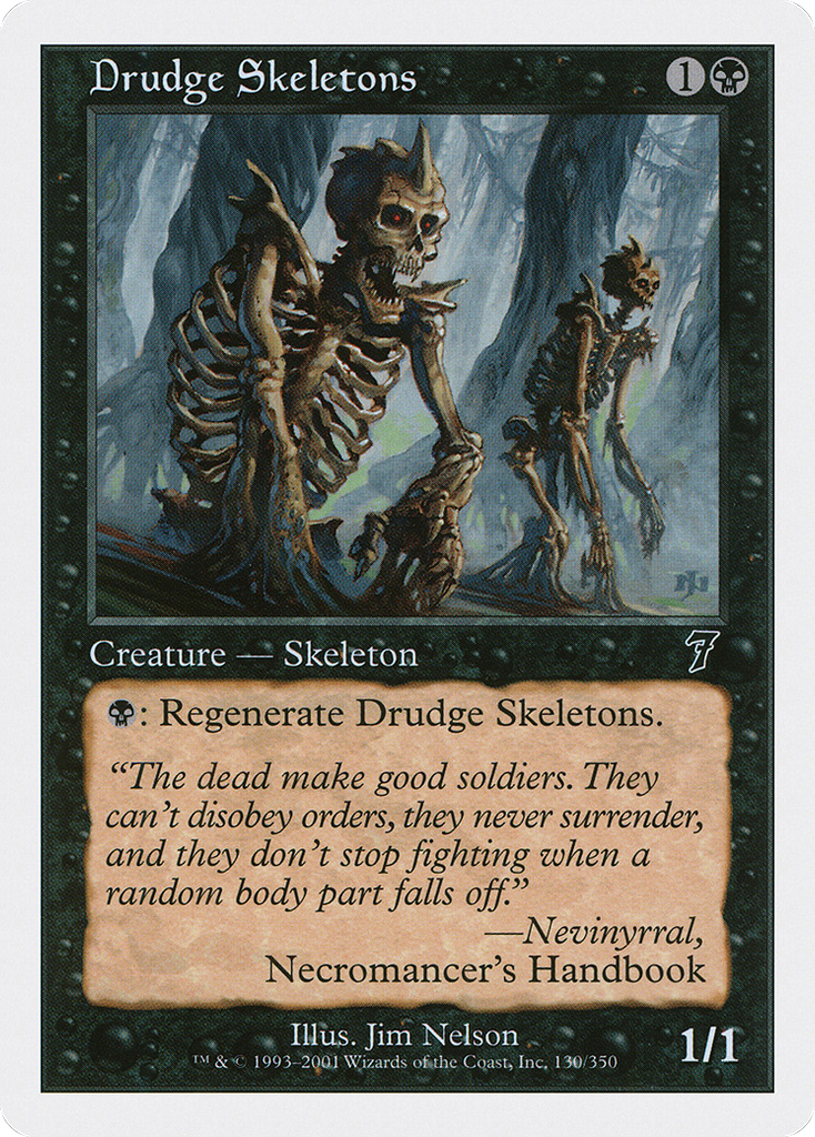 Magic: The Gathering - Drudge Skeletons - Seventh Edition