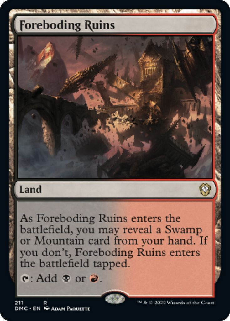 Magic: The Gathering - Foreboding Ruins - Dominaria United Commander