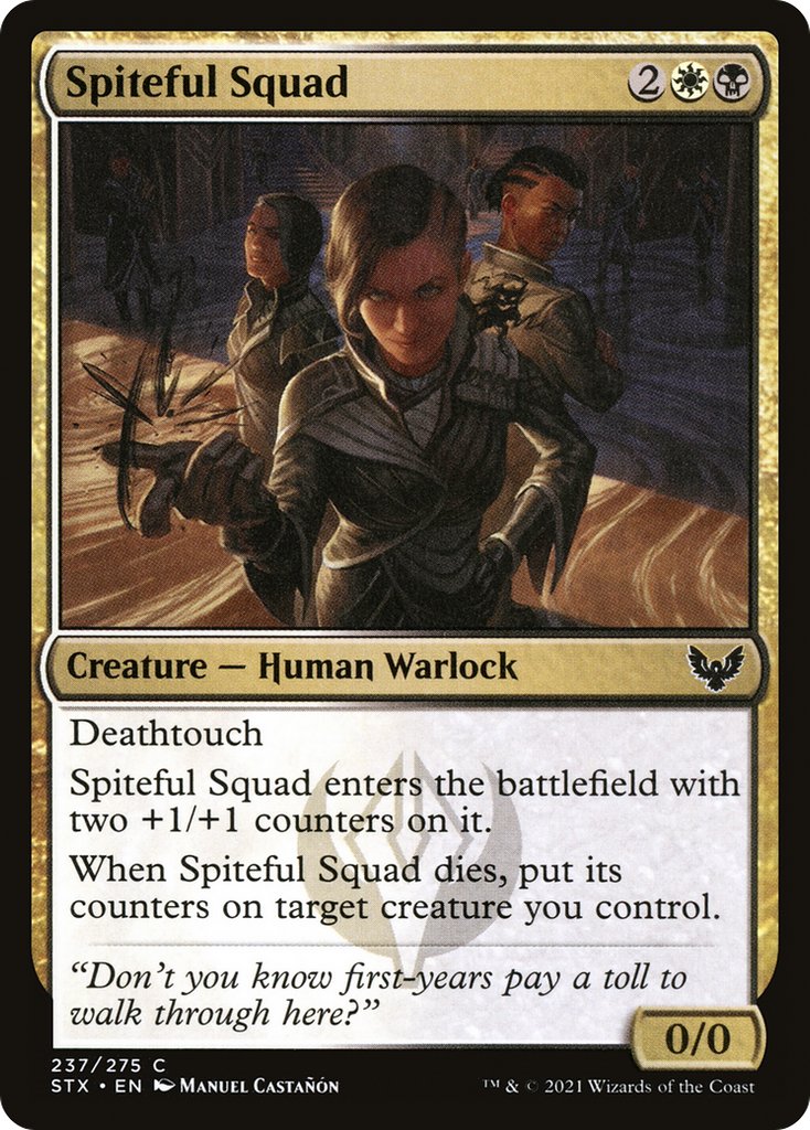 Magic: The Gathering - Spiteful Squad Foil - Strixhaven: School of Mages