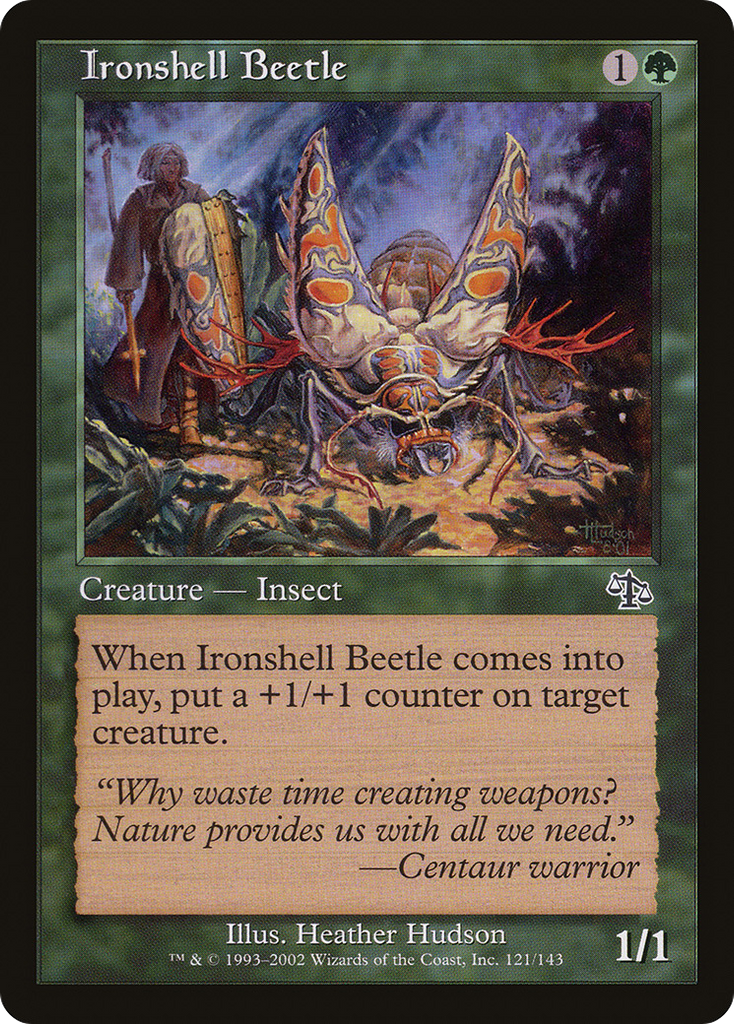 Magic: The Gathering - Ironshell Beetle - Judgment