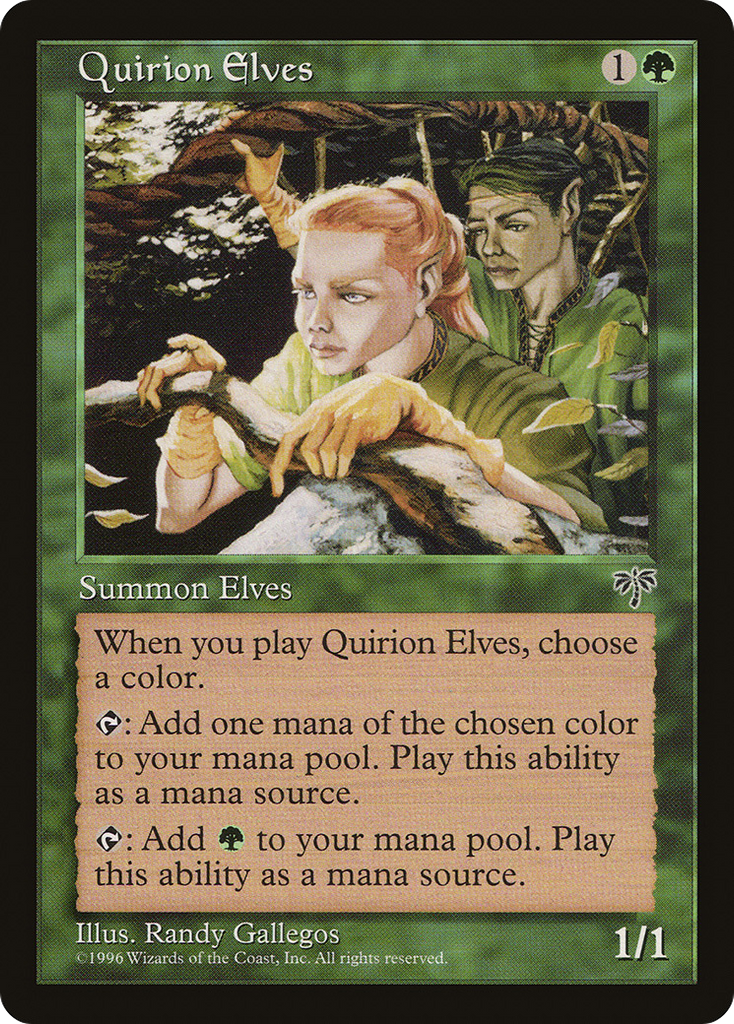 Magic: The Gathering - Quirion Elves - Mirage