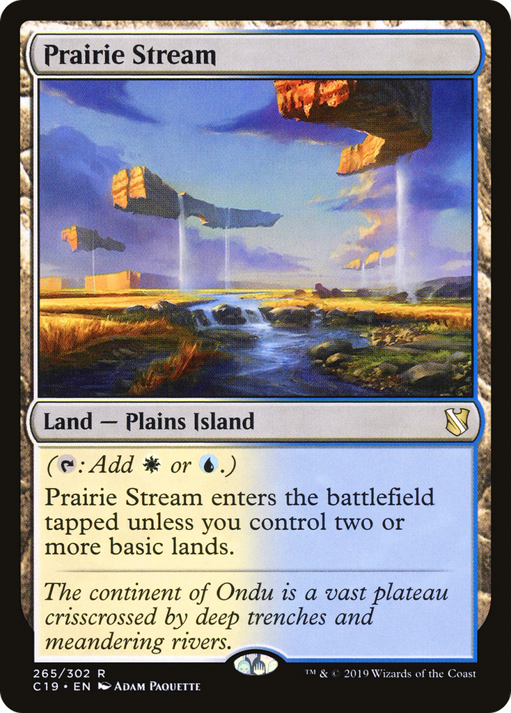 Magic: The Gathering - Prairie Stream - Commander 2019