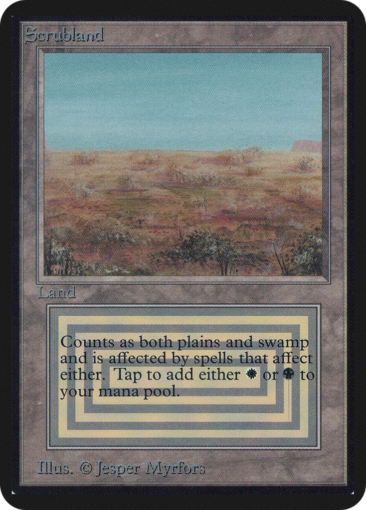 Magic: The Gathering - Scrubland - Limited Edition Alpha