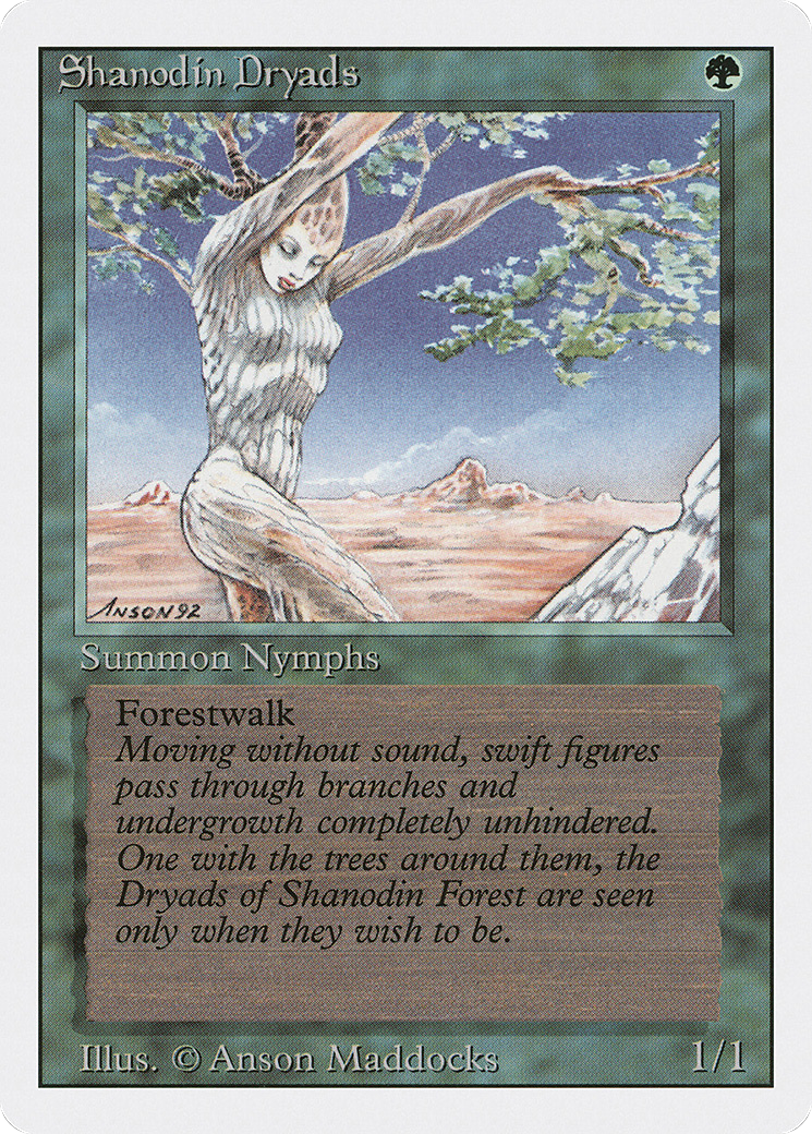 Magic: The Gathering - Shanodin Dryads - Revised Edition