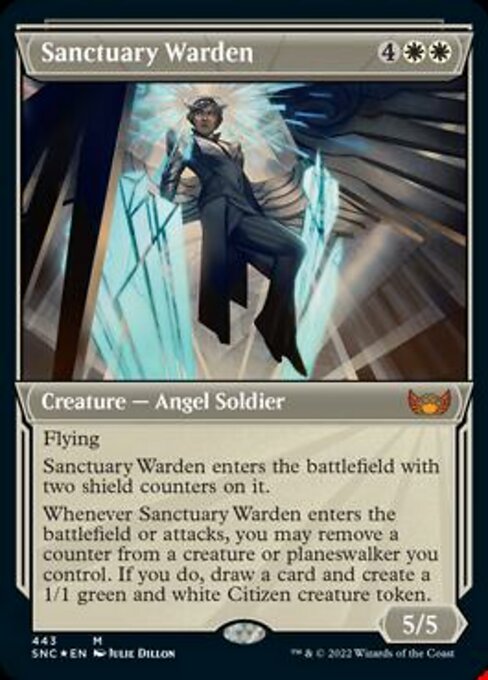 Magic the Gathering - Sanctuary Warden Foil - Streets of New Capenna