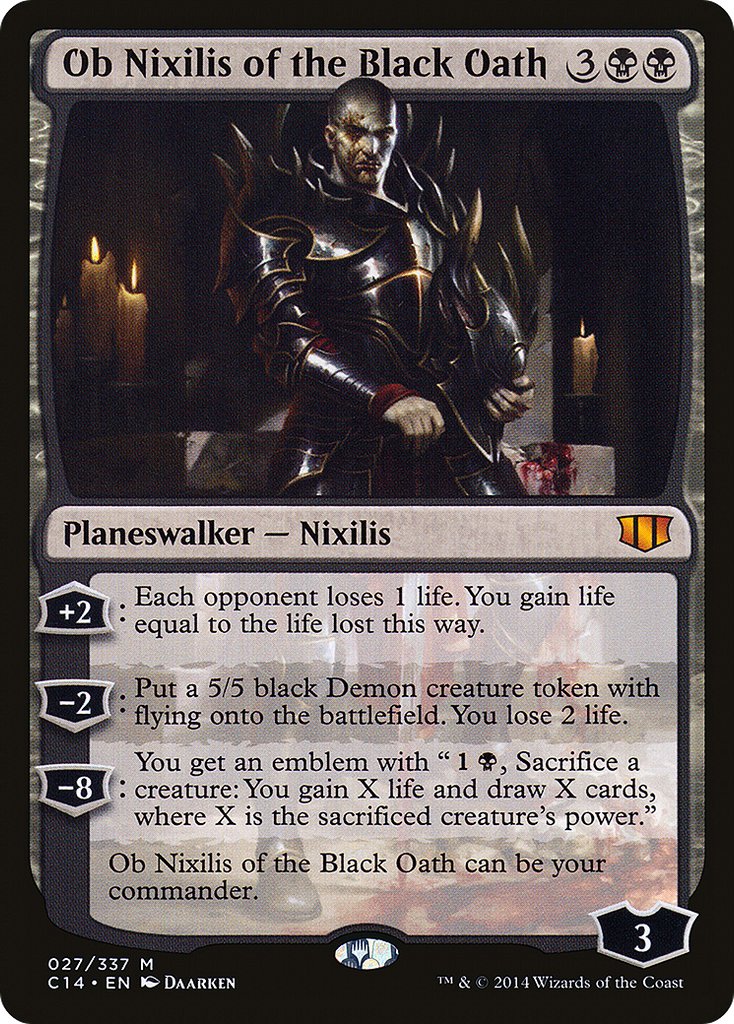 Magic: The Gathering - Ob Nixilis of the Black Oath - Commander 2014