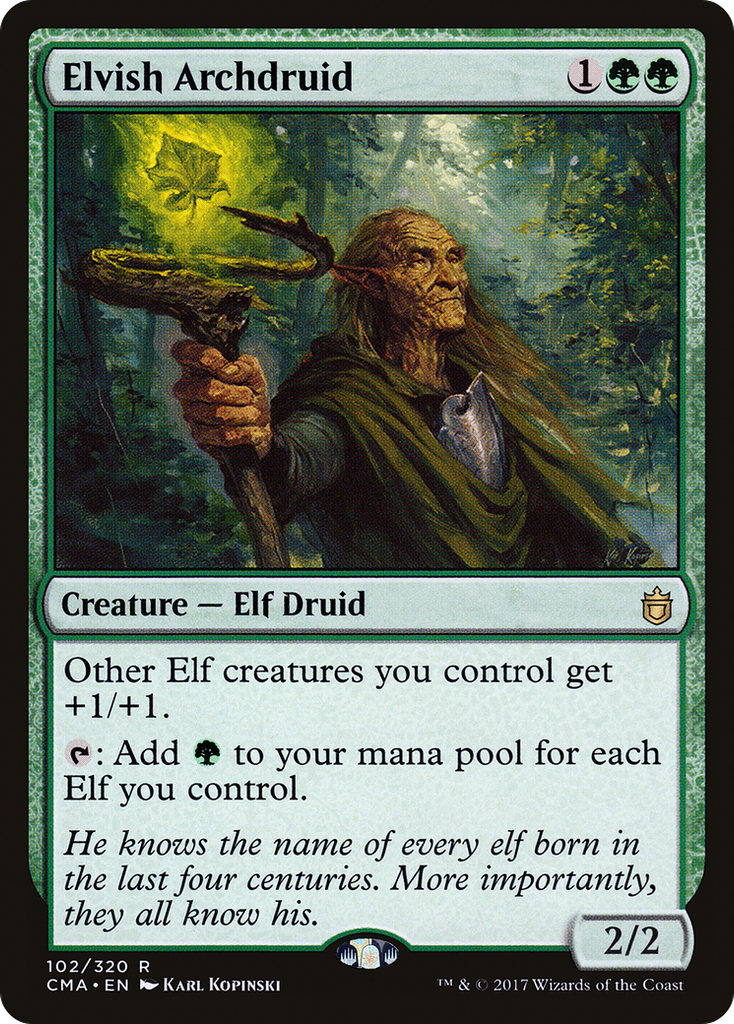 Magic: The Gathering - Elvish Archdruid - Commander Anthology