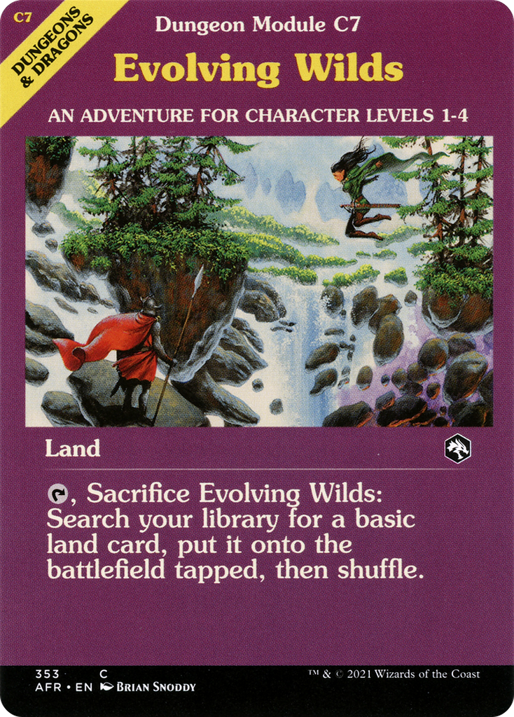 Magic: The Gathering - Evolving Wilds Foil - Adventures in the Forgotten Realms