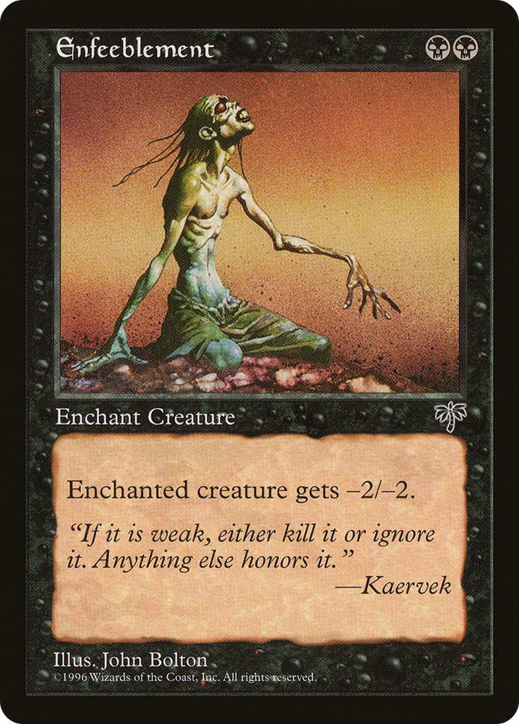 Magic: The Gathering - Enfeeblement - Mirage