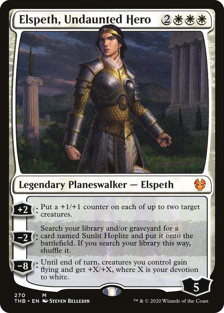 Magic: The Gathering - Elspeth, Undaunted Hero Foil - Theros Beyond Death