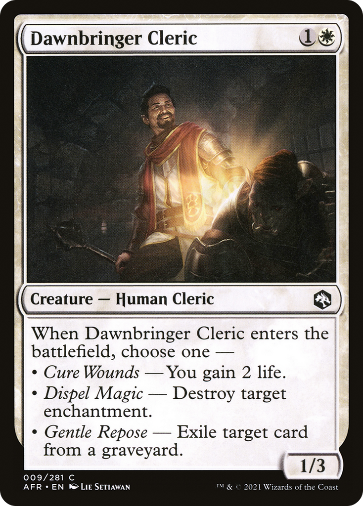 Magic: The Gathering - Dawnbringer Cleric - Adventures in the Forgotten Realms