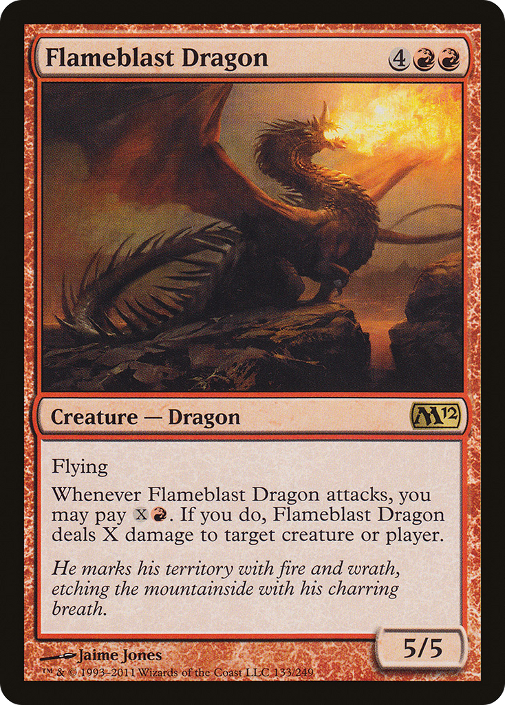 Magic: The Gathering - Flameblast Dragon - Magic 2012