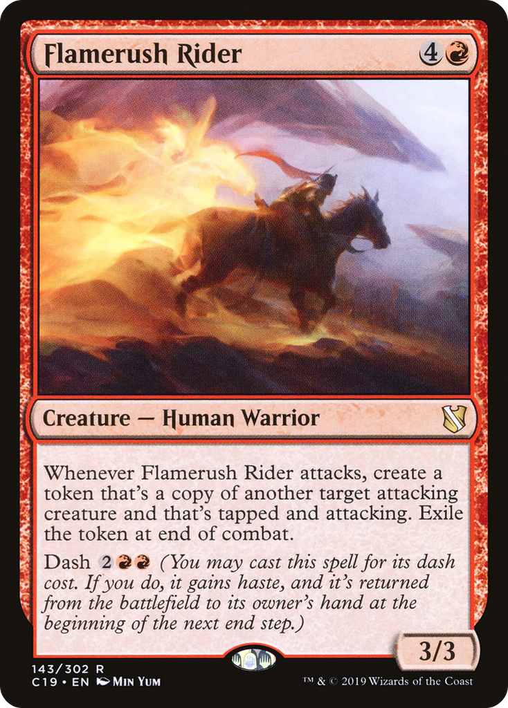 Magic: The Gathering - Flamerush Rider - Commander 2019