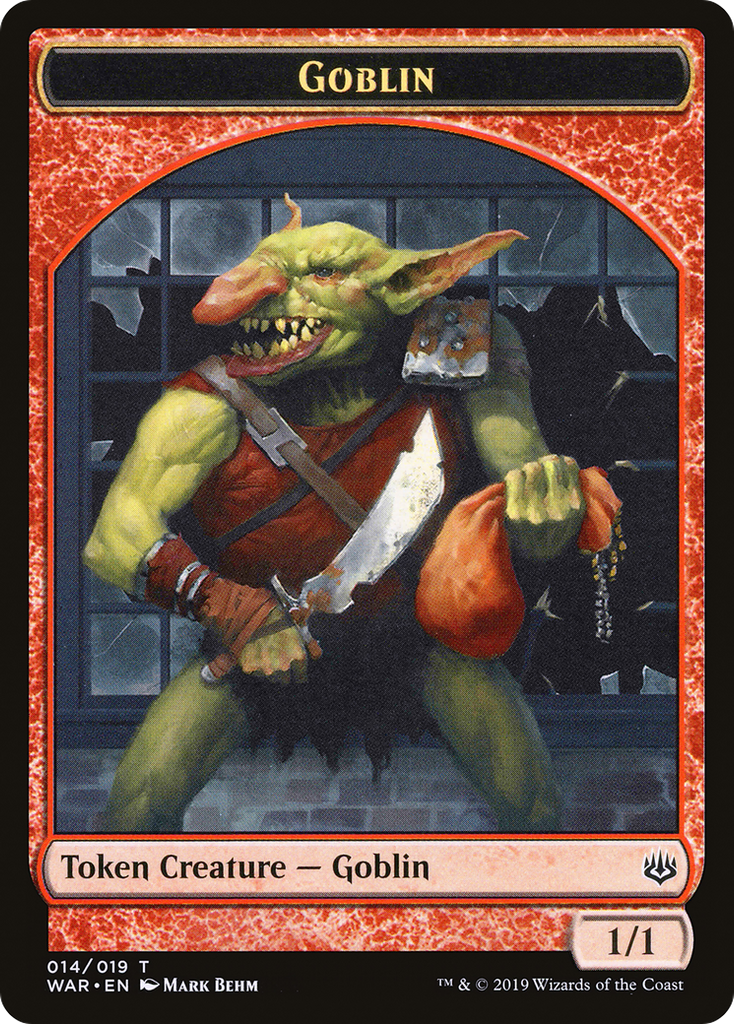 Magic: The Gathering - Goblin Token - War of the Spark Tokens