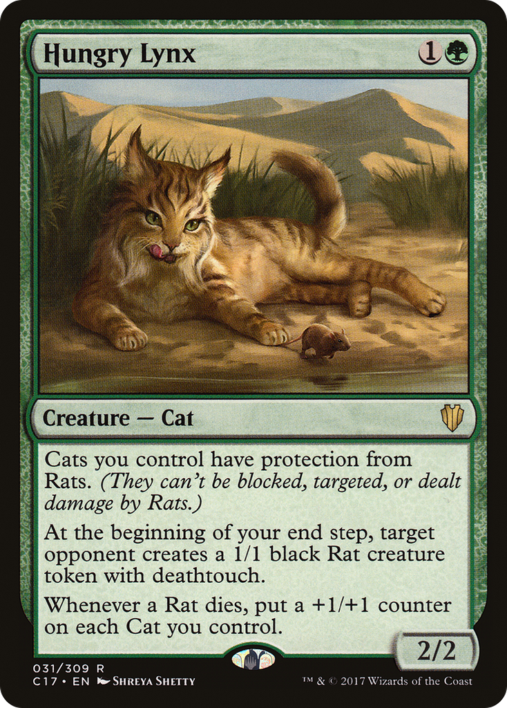 Magic: The Gathering - Hungry Lynx - Commander 2017